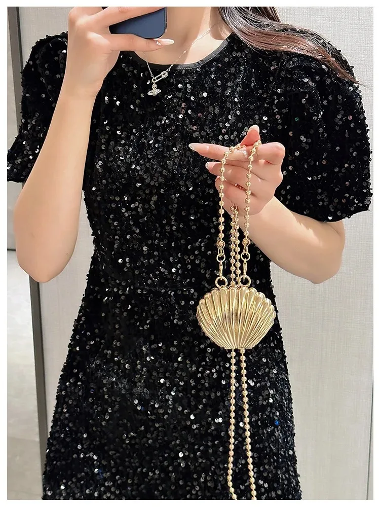 2025 New Summer Lipstick Bags for Women Fashion Pearl Mini Purse Crossbody Bag High Quality Gold Shell Bag Designer Shoulder Bag
2025 New Summer Lipstick Bags for Women Fashion Pearl Mini Purse Crossbody Bag High Quality Gold Shell Bag Designer Shoulder Bag