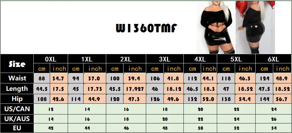 Women Glossy Faux Leather Mini Tight Sexy Plus Size Skirt, Ladies' Patent Leather Party, Party Skirt 6 S7d1b9e8c95244819ba4dd8cb2eca8db70