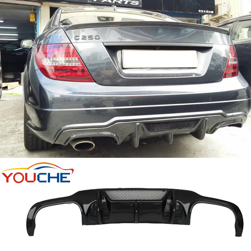 W204 C63 style carbon fiber rear bumper lip diffuser with holes for 2012-2014 Mercedes Benz C class
W204 C63 style carbon fiber rear bumper lip diffuser with holes for 2012-2014 Mercedes Benz C class