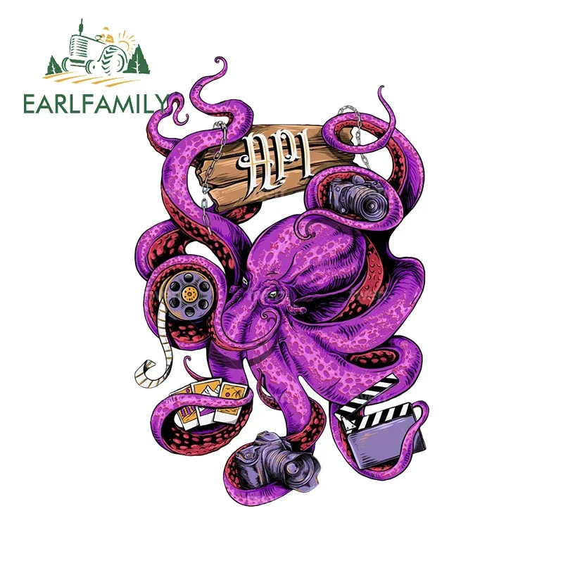 EARLFAMILY Purple Octopus Graffiti Decal Amusing Cartoon Car Stickers Cool Motorcycle Helmet Vinyl JDM Decals Simple Car Goods
EARLFAMILY Purple Octopus Graffiti Decal Amusing Cartoon Car Stickers Cool Motorcycle Helmet Vinyl JDM Decals Simple Car Goods