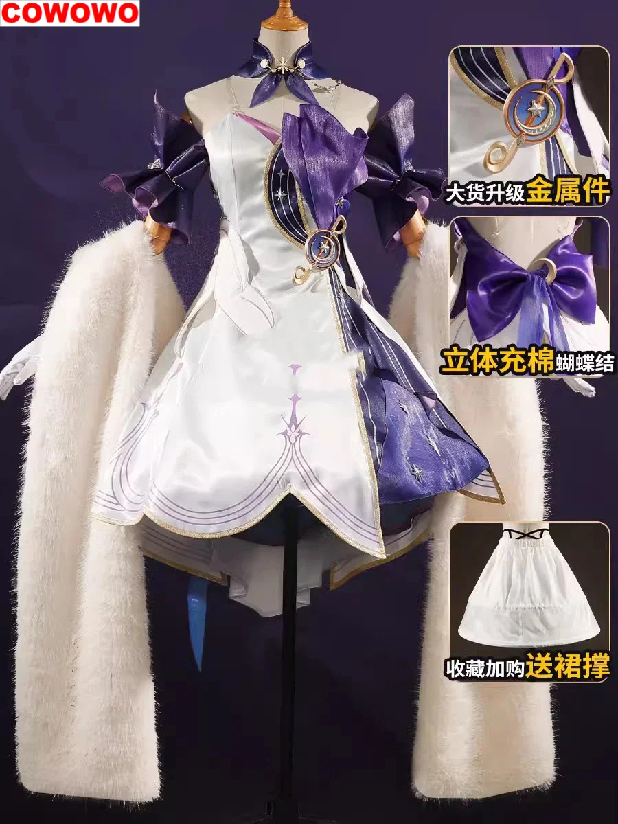 COWOWO Honkai: Star Rail Miss Robin, костюм для игры, великолепное милое платье, косплей костюм на Хэллоуин, Женский костюм для ролевых игр
COWOWO Honkai: Star Rail Miss Robin, костюм для игры, великолепное милое платье, косплей костюм на Хэллоуин, Женский костюм для ролевых игр