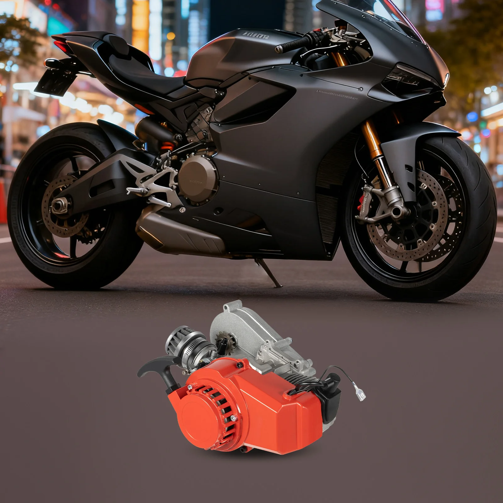 49cc 50cc 2 Stroke Racing Engine Motor Gasoline Cylinder Pull Rope Start Motor for Dirt Bike Pocket Bike ATV Scooters Pocket
49cc 50cc 2 Stroke Racing Engine Motor Gasoline Cylinder Pull Rope Start Motor for Dirt Bike Pocket Bike ATV Scooters Pocket