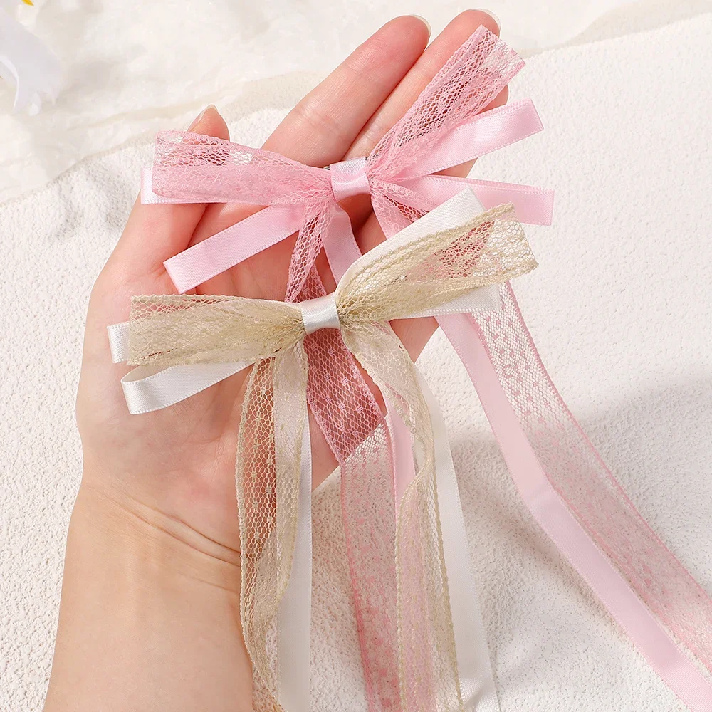 2Pcs/set cuteLong Tassel Hair Bows Clip for Women Girls Ponytail Holder Hairgripes Lace Yarns Elegante Exquisite Headwear
2Pcs/set cuteLong Tassel Hair Bows Clip for Women Girls Ponytail Holder Hairgripes Lace Yarns Elegante Exquisite Headwear