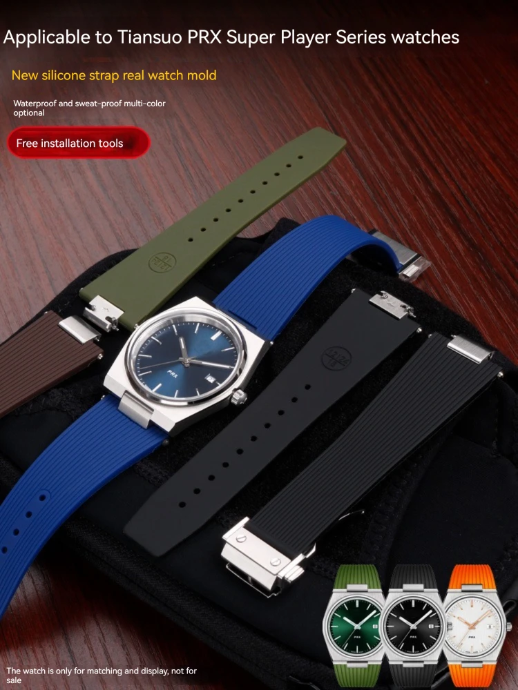 Silicone Watchband for Tissot 1853 PRX series T137.407 T137.410 Convex End Men's Bracelet Wrist Strap Bracelet Rubber Strap
Silicone Watchband for Tissot 1853 PRX series T137.407 T137.410 Convex End Men's Bracelet Wrist Strap Bracelet Rubber Strap