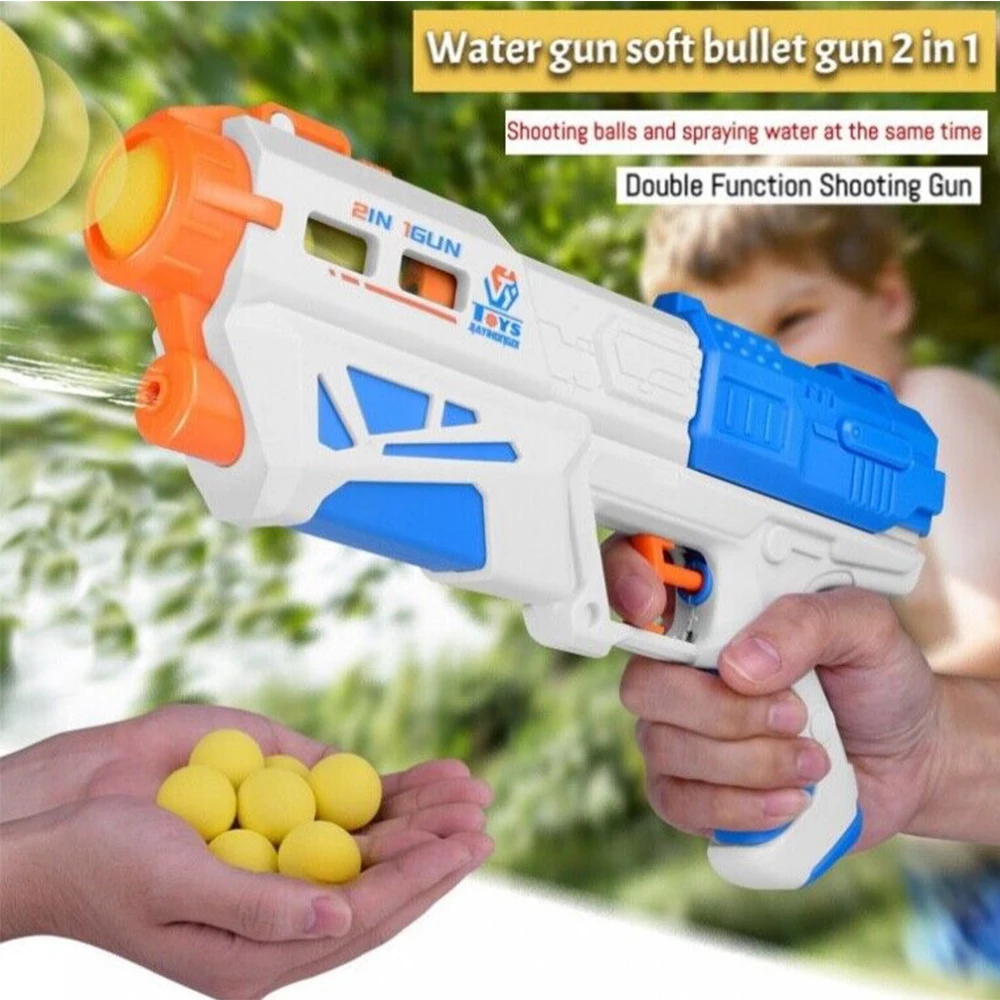 Super Water Gun Blaster Pistol Foam Ball Popper Air Toy Guns with 12 Foam Balls Kids Shooting Game Squirt Guns for Swimming Pool
Super Water Gun Blaster Pistol Foam Ball Popper Air Toy Guns with 12 Foam Balls Kids Shooting Game Squirt Guns for Swimming Pool