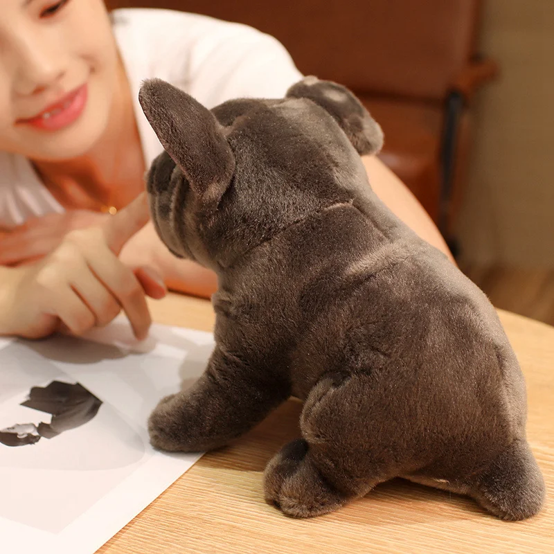 Simulation Realistic Black/Brown French Bulldog Plush Toys Soft Stuffed Animal Lifelike Dog Baby Accompany Doll for Girls Gift
Simulation Realistic Black/Brown French Bulldog Plush Toys Soft Stuffed Animal Lifelike Dog Baby Accompany Doll for Girls Gift