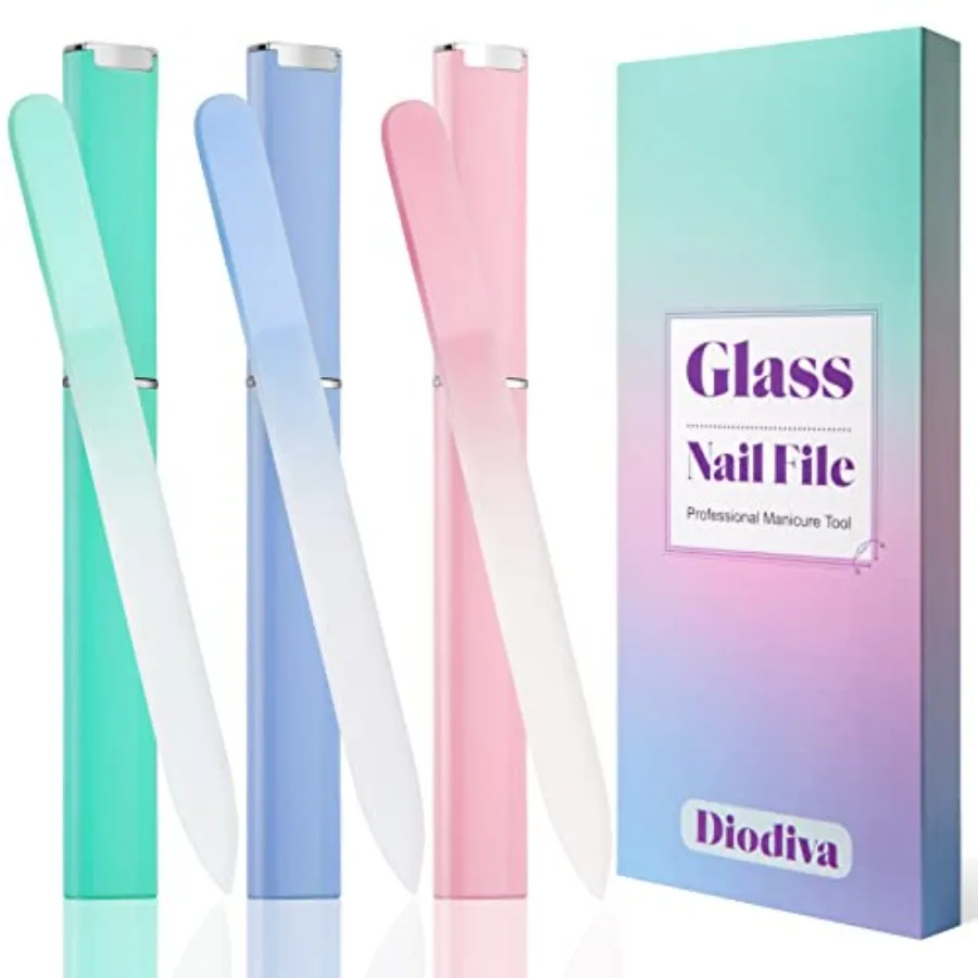 Glass Nail File 3 Pack for Natural Nails, Stocking Stuffers for Women Adults Unique Christmas Gifts Crystal Fingernail Files wi
Glass Nail File 3 Pack for Natural Nails, Stocking Stuffers for Women Adults Unique Christmas Gifts Crystal Fingernail Files wi
