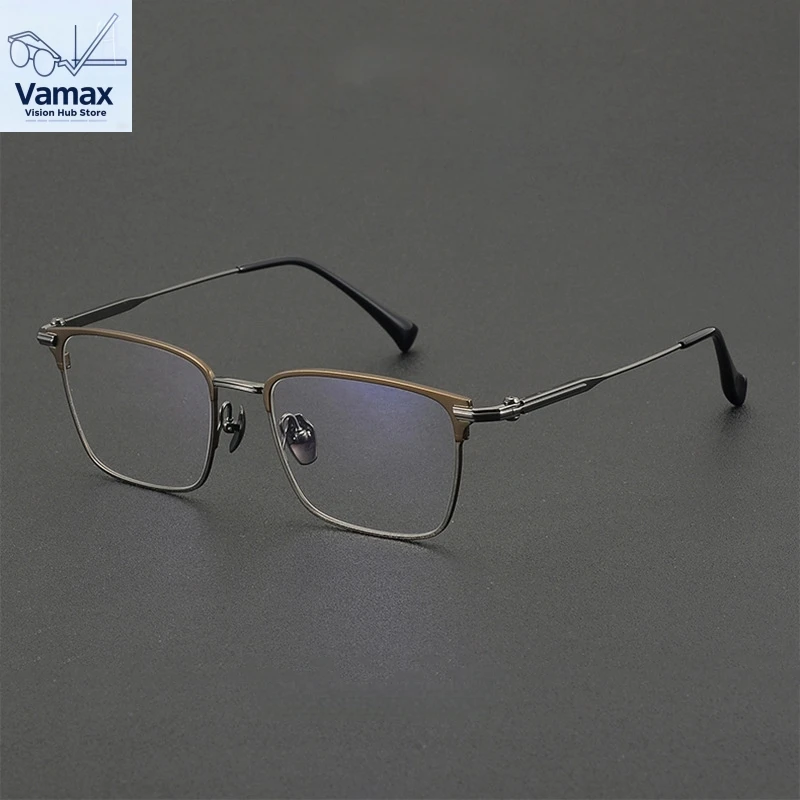 Business Men Casual Square Pure Titanium Eyeglasses Dual Color Frame Prescription Glasses for Myopia Hyperopia Reading Glasses
Business Men Casual Square Pure Titanium Eyeglasses Dual Color Frame Prescription Glasses for Myopia Hyperopia Reading Glasses