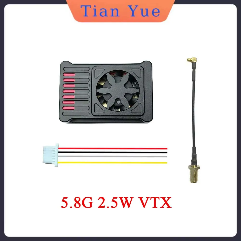 5,8G/4,9G VTX видеопередатчик 2,5 Вт, встроенный микрофон высокой мощности, идеально подходит для радиоуправляемых дронов FPV
5,8G/4,9G VTX видеопередатчик 2,5 Вт, встроенный микрофон высокой мощности, идеально подходит для радиоуправляемых дронов FPV