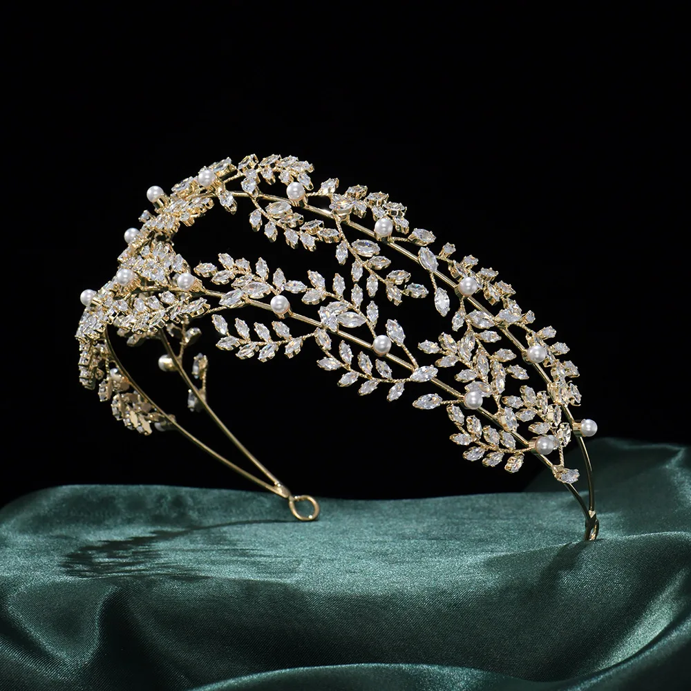 Luxury Pearl Headbands For Women Zirconia Bride Tiara Hairband Sliver Gold Prom Party Diadem Wedding Hair Jewelry Headdress
Luxury Pearl Headbands For Women Zirconia Bride Tiara Hairband Sliver Gold Prom Party Diadem Wedding Hair Jewelry Headdress