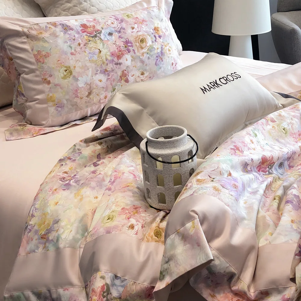 Pastoral Style 120S Golden Cotton Four-Piece Bedding Set All-Cotton Moisture-Wicking Comforter Cover for All Seasons
Pastoral Style 120S Golden Cotton Four-Piece Bedding Set All-Cotton Moisture-Wicking Comforter Cover for All Seasons