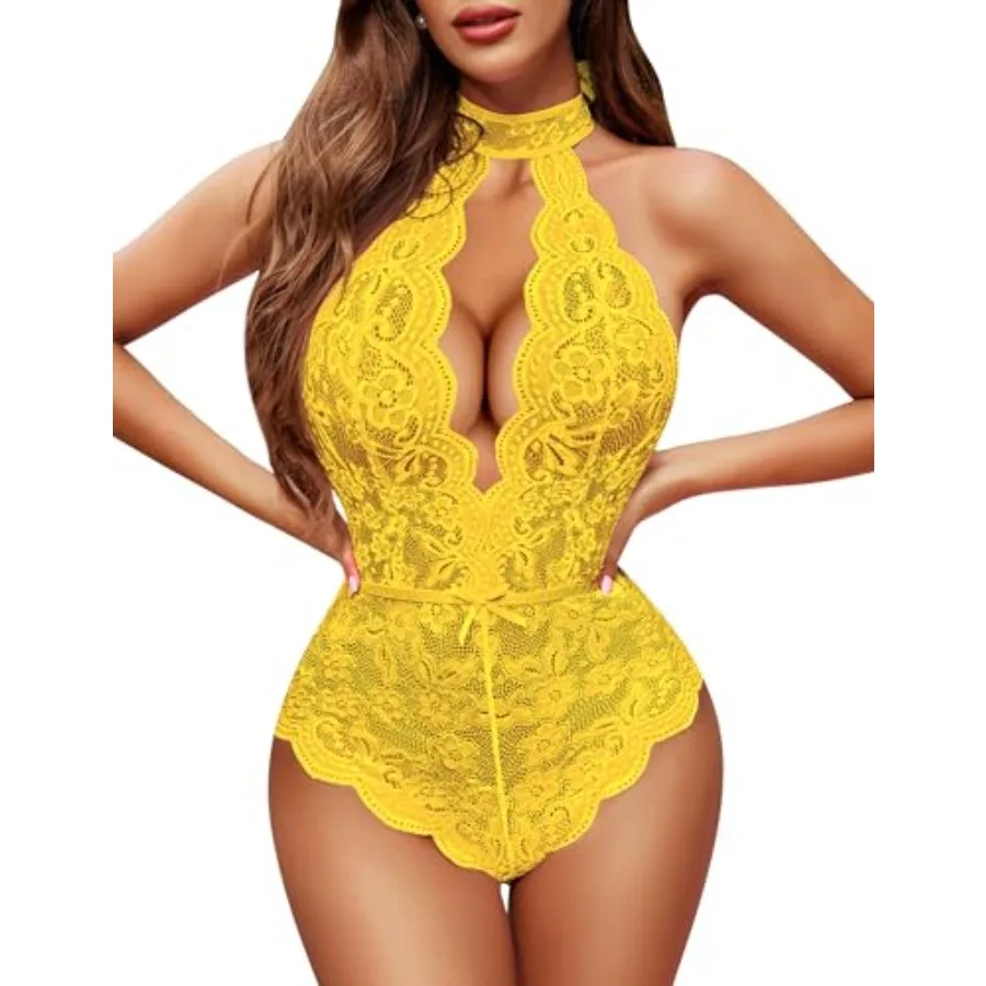 Lingerie for Women Sexy Lace Bodysuit Deep V Teddy One Pcs Babydoll Nightgown XS-XXL
Lingerie for Women Sexy Lace Bodysuit Deep V Teddy One Pcs Babydoll Nightgown XS-XXL