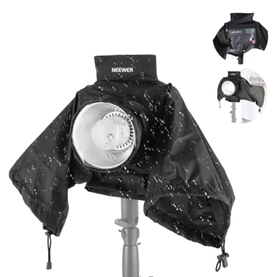 Rain Cover Outdoor Flash, Nylon Camera Lens Raincoat with Viewing Window, Sleeves, Touch Fasteners, Drawstrings, Only Compatibl
Rain Cover Outdoor Flash, Nylon Camera Lens Raincoat with Viewing Window, Sleeves, Touch Fasteners, Drawstrings, Only Compatibl