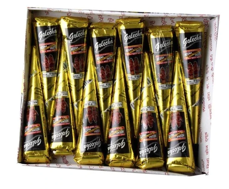 Sdotter New Indian Henna Cones Tattoo Organic Paste Black Women Mehndi Finger Cream Paint Drawing for Temporary Tattoo Stencil
Sdotter New Indian Henna Cones Tattoo Organic Paste Black Women Mehndi Finger Cream Paint Drawing for Temporary Tattoo Stencil