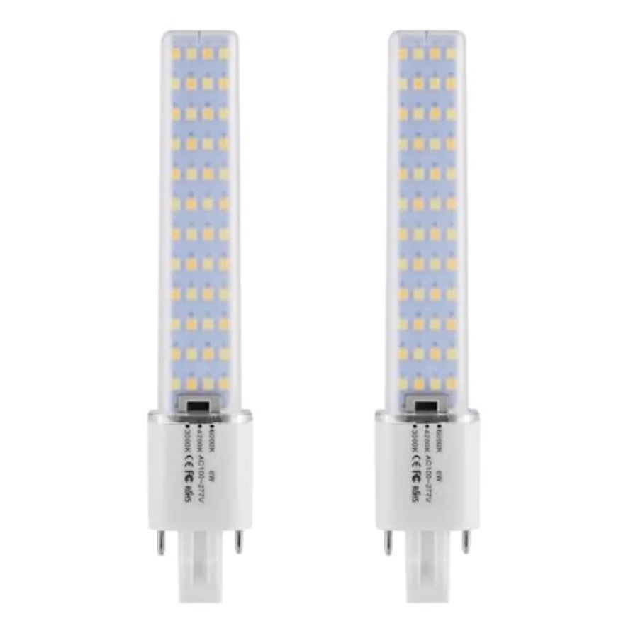Base LED Bulbs 13W CFL Equivalent, 2-Pin PL Horizontal LED Light, 3 Color Selectable Warm White//Neutral White/Cool White/ 360°
Base LED Bulbs 13W CFL Equivalent, 2-Pin PL Horizontal LED Light, 3 Color Selectable Warm White//Neutral White/Cool White/ 360°