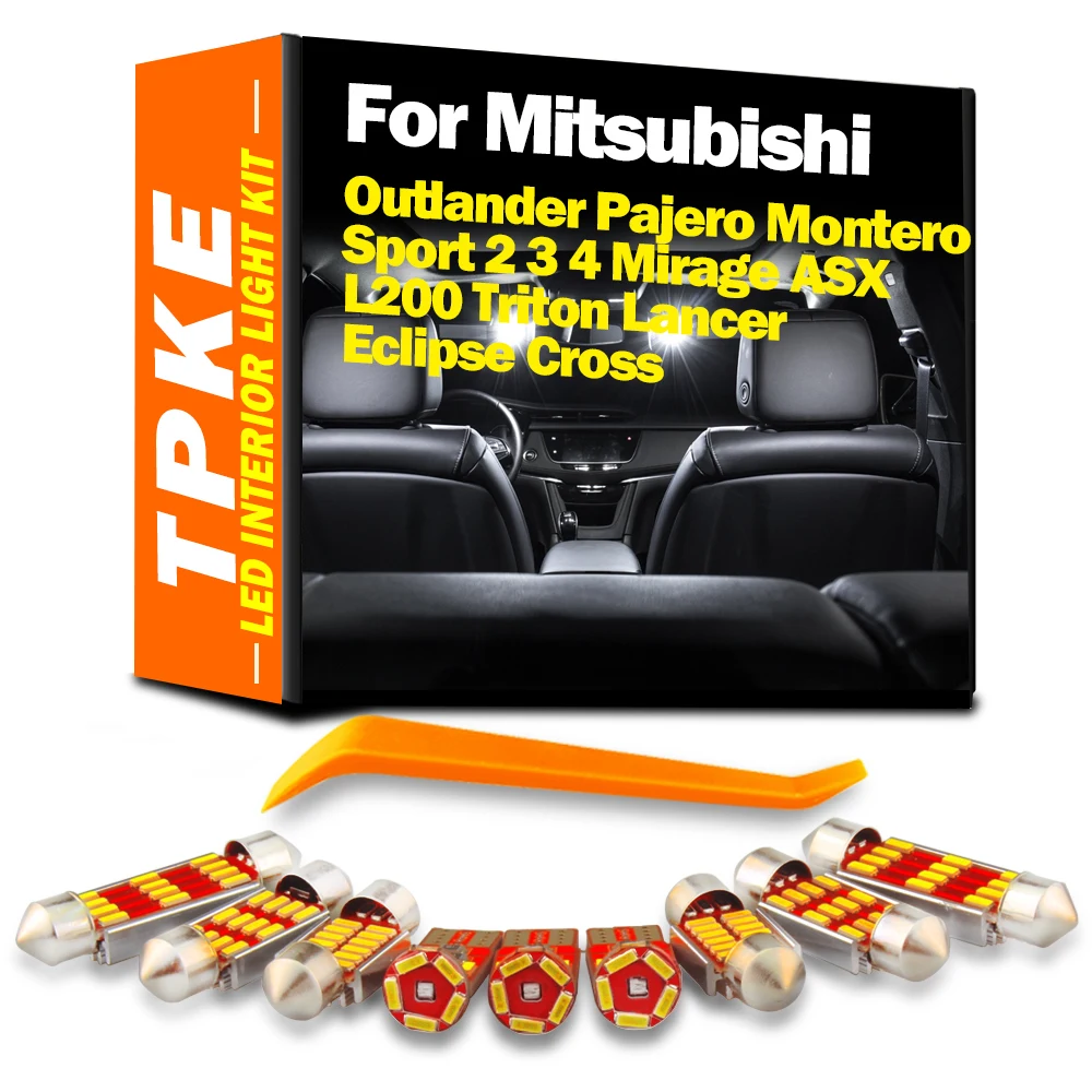 For Mitsubishi Outlander Pajero Montero Sport 2 3 4 Mirage ASX L200 Triton Lancer Eclipse Cross Car Indoor LED Bulbs Light Kit
For Mitsubishi Outlander Pajero Montero Sport 2 3 4 Mirage ASX L200 Triton Lancer Eclipse Cross Car Indoor LED Bulbs Light Kit