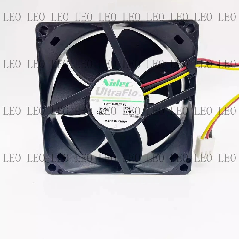 SS For Nidec U80T12MMA7-52 DC12V 0.08A 8025 8cm 3-wire cooling fan
SS For Nidec U80T12MMA7-52 DC12V 0.08A 8025 8cm 3-wire cooling fan
