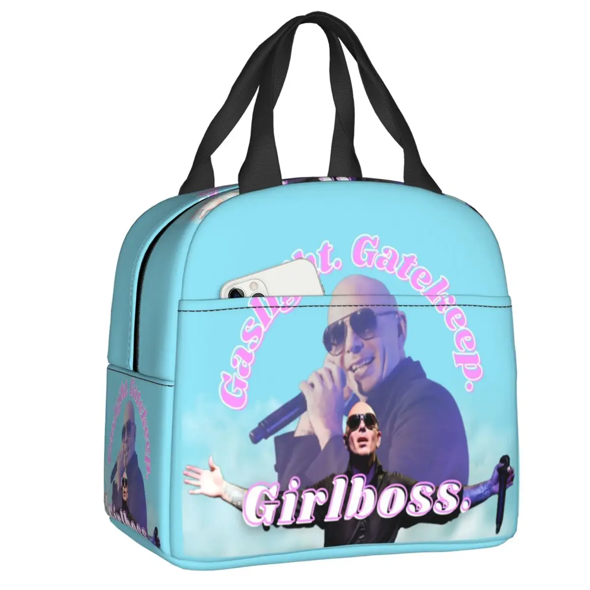 Custom Mr Worldwide Says To Girlboss Resuable Lunch Box for Women Multifunction Pitbull Cooler Thermal Food Insulated Lunch Bag
Custom Mr Worldwide Says To Girlboss Resuable Lunch Box for Women Multifunction Pitbull Cooler Thermal Food Insulated Lunch Bag