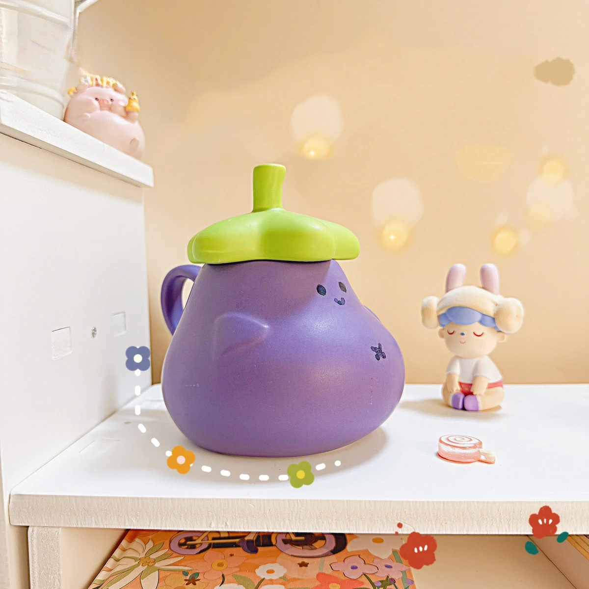 500ML Creative Eggplant Ceramic Mug Cute Coffee Mug With Handle Vegetables Shape Personalized Office Milk Cups CreativeI Gifts
500ML Creative Eggplant Ceramic Mug Cute Coffee Mug With Handle Vegetables Shape Personalized Office Milk Cups CreativeI Gifts