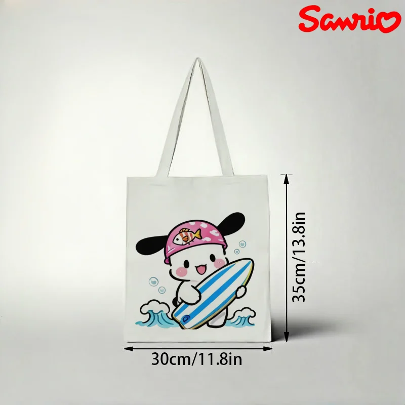 1pc Sanrio Pochacco Canvas Tote Bag, Surfing‑themed Fish‑Bandana Print Eco Shoulder Bag
1pc Sanrio Pochacco Canvas Tote Bag, Surfing‑themed Fish‑Bandana Print Eco Shoulder Bag