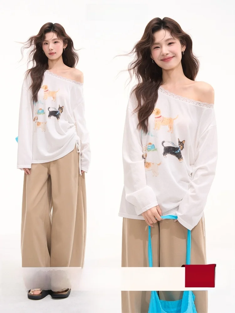 Cute Pet Cartoon Dog Print Long Sleeve T-Shirt Women Summer Sun Protection round Neck Loose Fit Casual Style UV Protection
Cute Pet Cartoon Dog Print Long Sleeve T-Shirt Women Summer Sun Protection round Neck Loose Fit Casual Style UV Protection