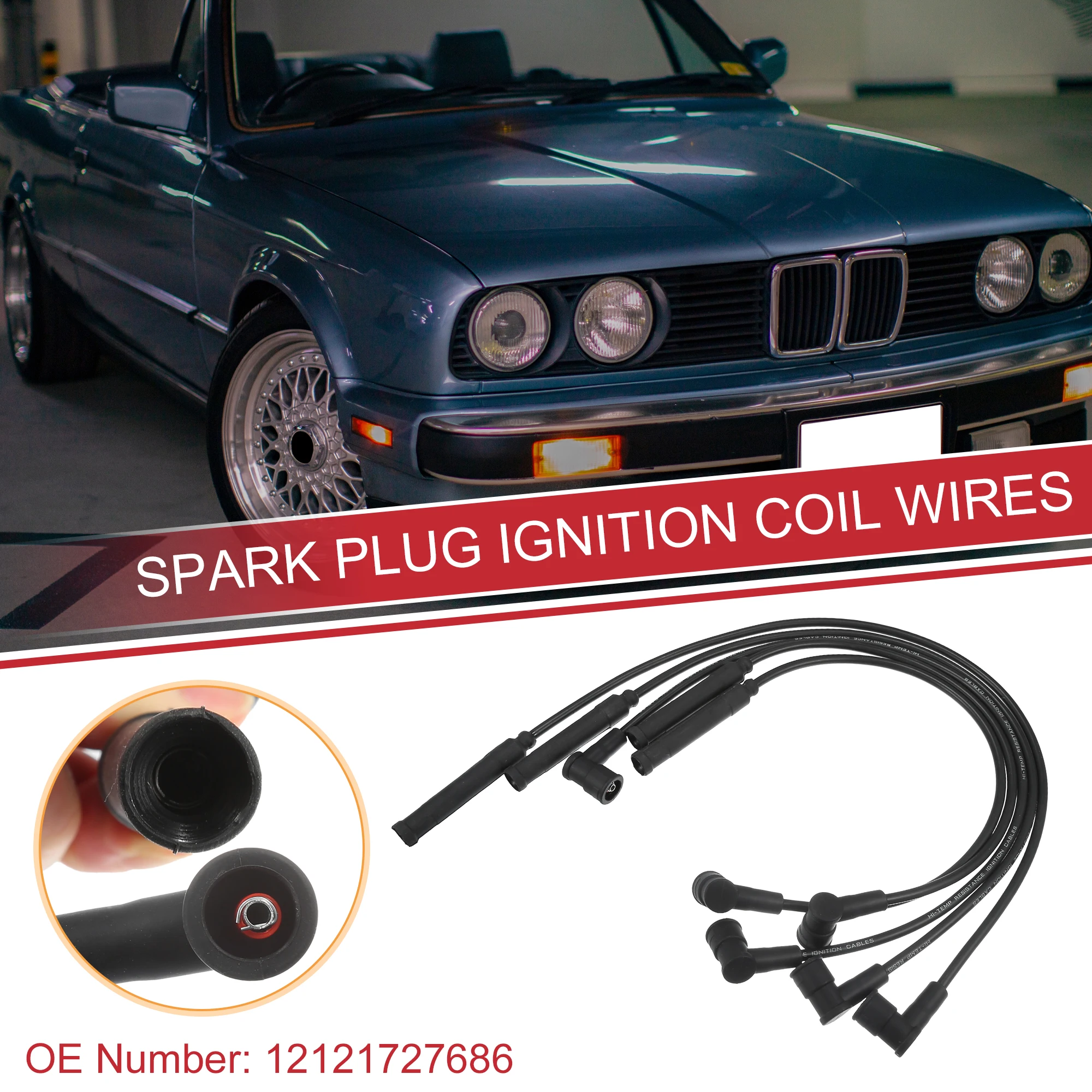 UXCELL 5pcs Car Spark Plug Coil Wires Ignition Coil Harness Cable 7mm Fit for BMW 3 Series E30 E36 1.6i 1.8i
UXCELL 5pcs Car Spark Plug Coil Wires Ignition Coil Harness Cable 7mm Fit for BMW 3 Series E30 E36 1.6i 1.8i