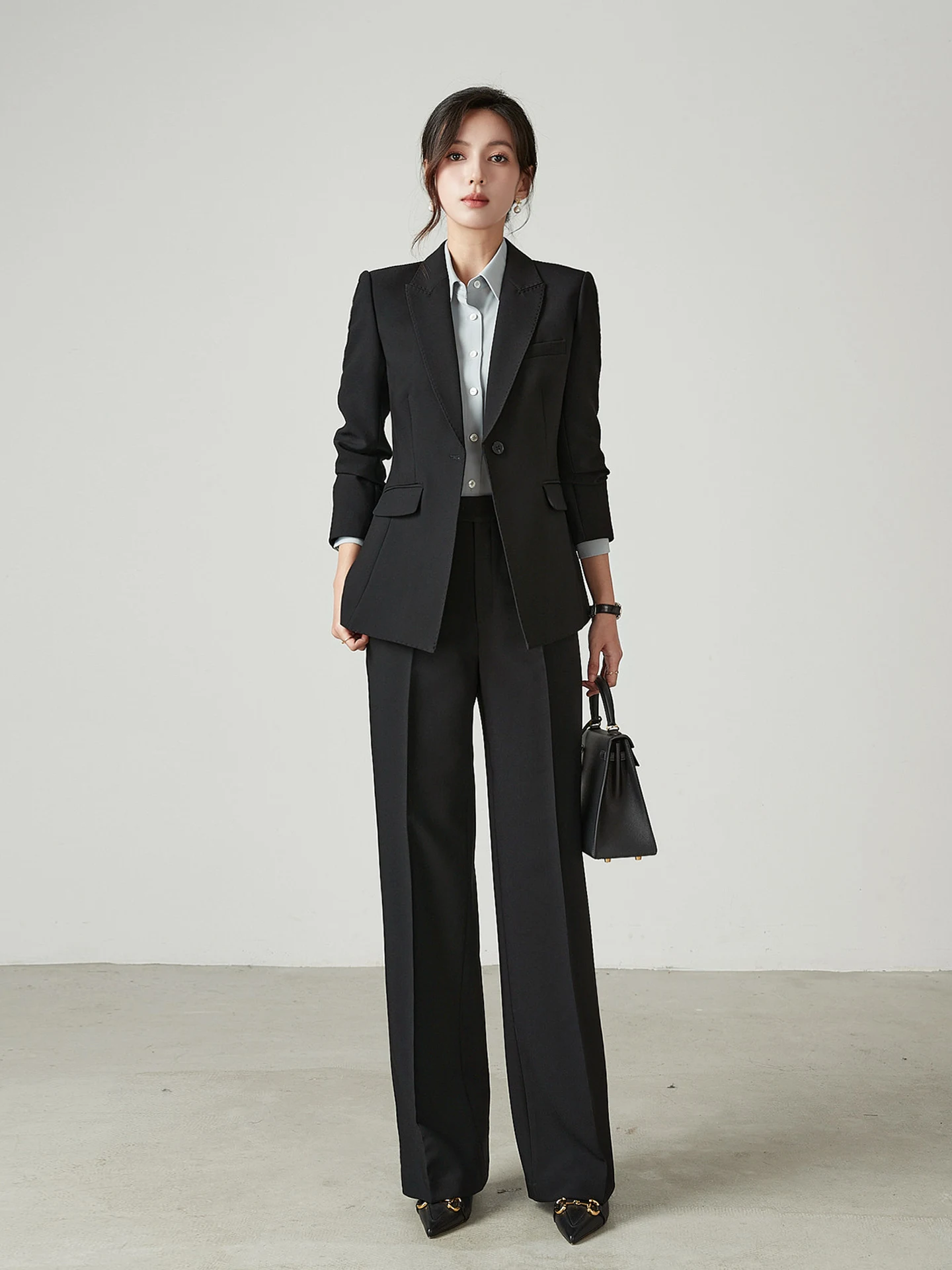 Autumn Winter Thiened Woolen Bla Profional Suit Set Formal Busin T Workwear Women's Tailored Suits Long Sve
Autumn Winter Thiened Woolen Bla Profional Suit Set Formal Busin T Workwear Women's Tailored Suits Long Sve