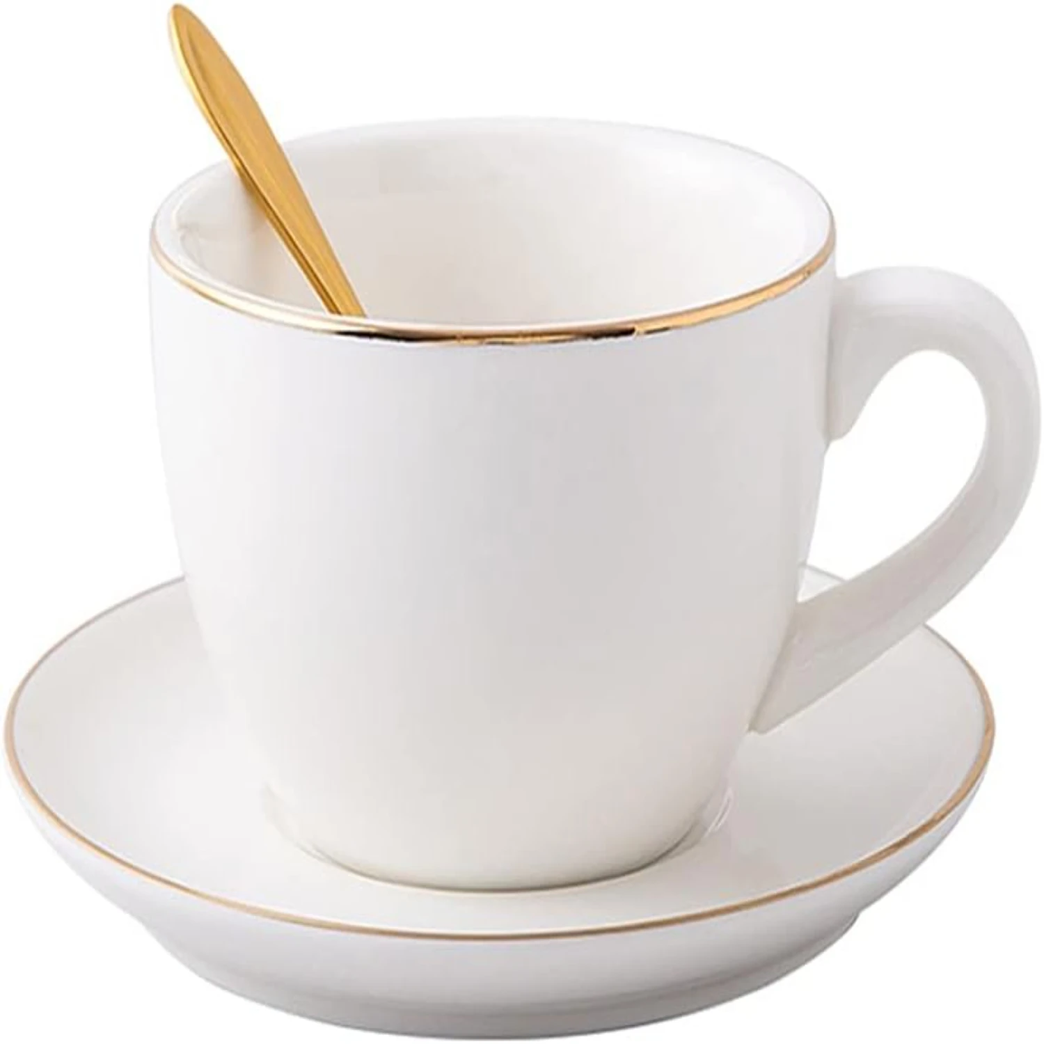 Elegant White Chinese Porcelain Coffee Cups and Saucer Sets - Stylish and Perfect for Specialty Coffee Drinks like Mocha, Latte,
Elegant White Chinese Porcelain Coffee Cups and Saucer Sets - Stylish and Perfect for Specialty Coffee Drinks like Mocha, Latte,
