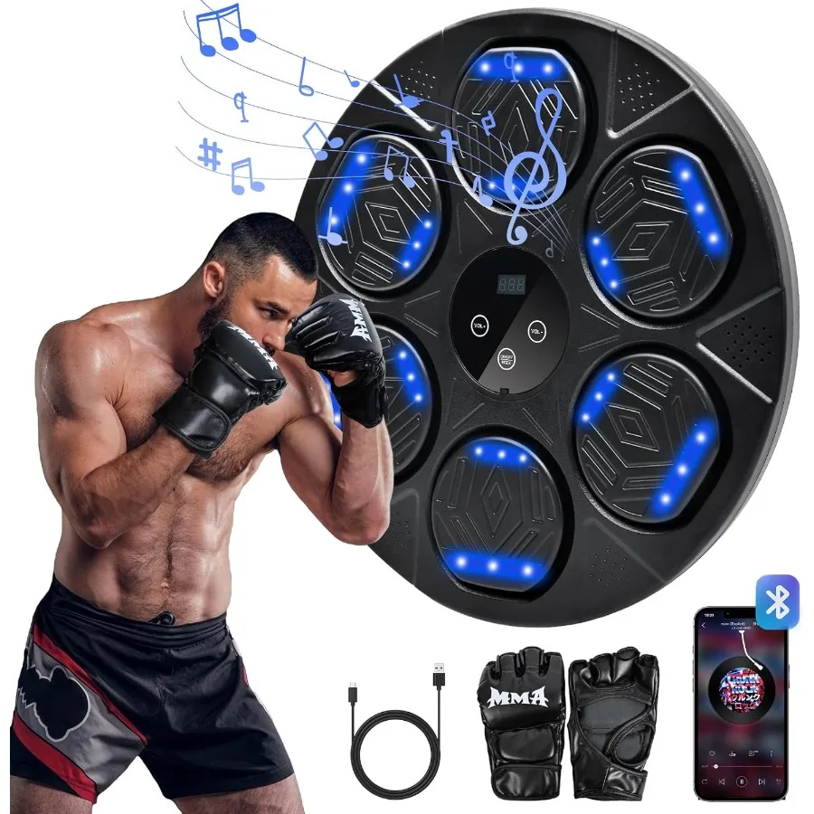 Smart Music Boxing Wall Mount Machine with Gloves for Adult Target Workout Equipment in Black Red Interactive Sound Responsive
Smart Music Boxing Wall Mount Machine with Gloves for Adult Target Workout Equipment in Black Red Interactive Sound Responsive