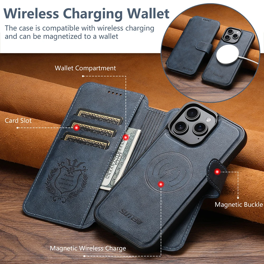 Для iPhone 16 Plus 5G Magsafe Чехол 2в1 Съемный кожаный кошелек Funda Для iPhone 16 15 14 13 12 Pro Max 15+ 16Pro Роскошный чехол 
Для iPhone 16 Plus 5G Magsafe Чехол 2в1 Съемный кожаный кошелек Funda Для iPhone 16 15 14 13 12 Pro Max 15+ 16Pro Роскошный чехол
