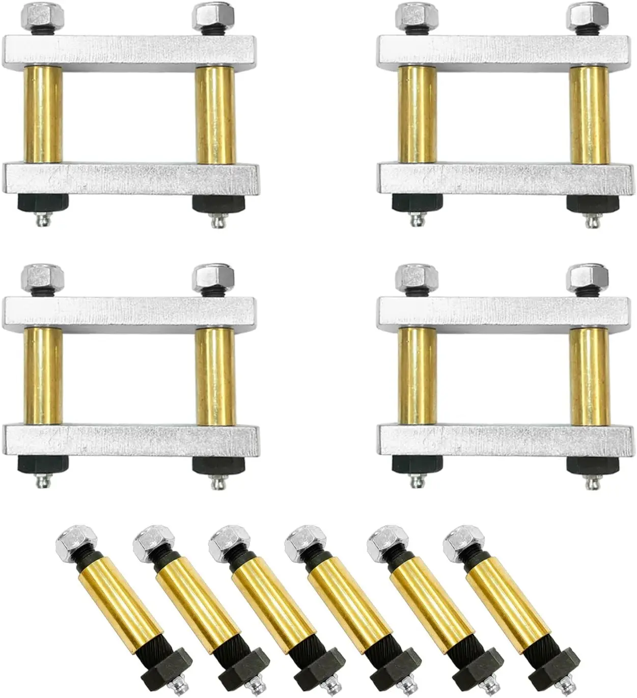 Heavy Duty Shackle Upgrade Kit Trailer Shackle Kit 3.125" Shackles Tandem Axle Replaces UO12-021
Heavy Duty Shackle Upgrade Kit Trailer Shackle Kit 3.125" Shackles Tandem Axle Replaces UO12-021