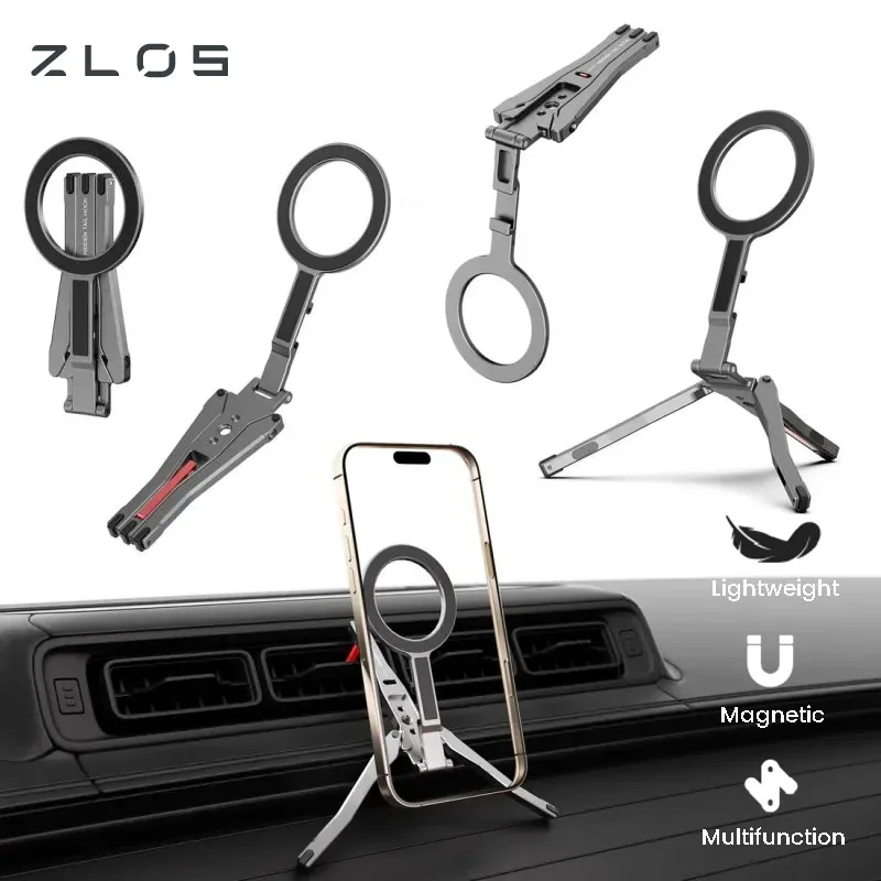 ZLOS PS03 Foldable Magnetic Phone Stand Grip with Tripod Desk Car Mount Mantis Mode for Video Calls Vlog Travel Shooting
ZLOS PS03 Foldable Magnetic Phone Stand Grip with Tripod Desk Car Mount Mantis Mode for Video Calls Vlog Travel Shooting