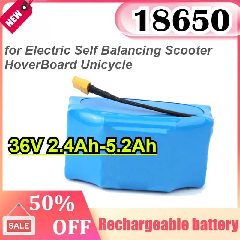 36V Battery Pack 5200mAh Rechargeable Lithium ion Battery for Electric Self Balancing Scooter HoverBoard Unicycle
36V Battery Pack 5200mAh Rechargeable Lithium ion Battery for Electric Self Balancing Scooter HoverBoard Unicycle