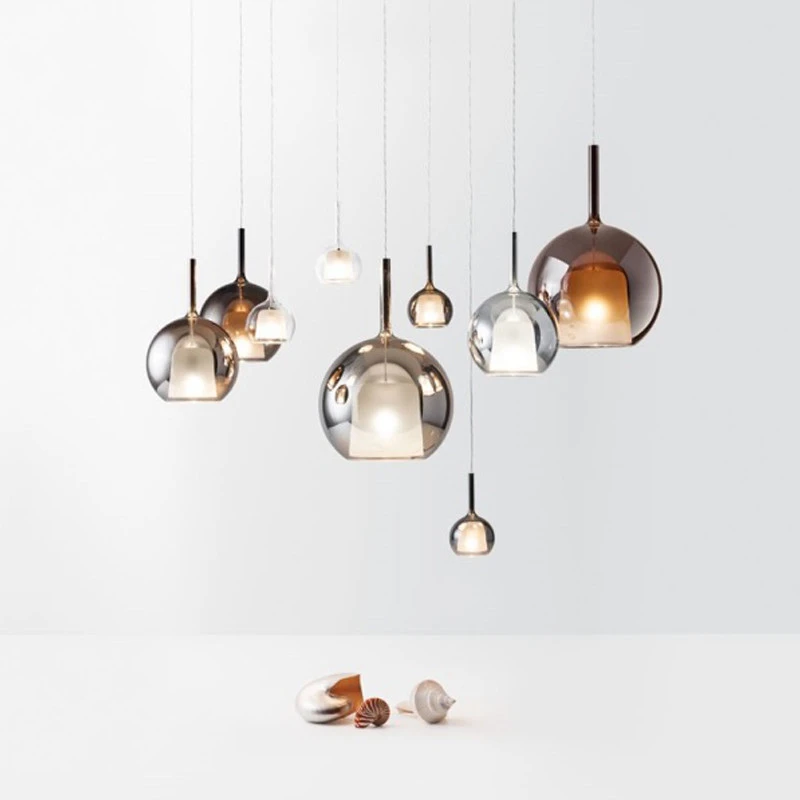 Nordic Glass LED Pendant Lights Bedroom Living Room Dining Villa Stairs Modern Pendant Lamp Bedside Interior Lighting Decoration
Nordic Glass LED Pendant Lights Bedroom Living Room Dining Villa Stairs Modern Pendant Lamp Bedside Interior Lighting Decoration