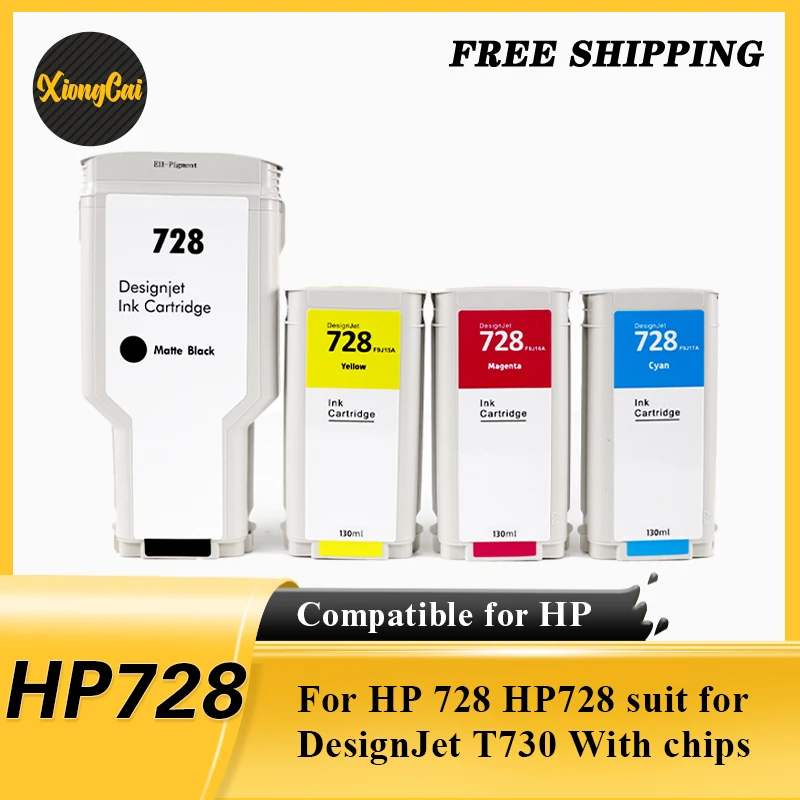 1pcs/1Set 130/300ML For HP 728 Compatible Ink Cartridge For HP 728 HP728 suit for DesignJet T730 With chips
1pcs/1Set 130/300ML For HP 728 Compatible Ink Cartridge For HP 728 HP728 suit for DesignJet T730 With chips