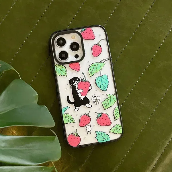 2.0 Version Acrylic Upgrade Border Black Cat Strawberry Phone Case Cover for IPhone 11 12 13 14 15 Pro Max Case for IPhone 15
2.0 Version Acrylic Upgrade Border Black Cat Strawberry Phone Case Cover for IPhone 11 12 13 14 15 Pro Max Case for IPhone 15