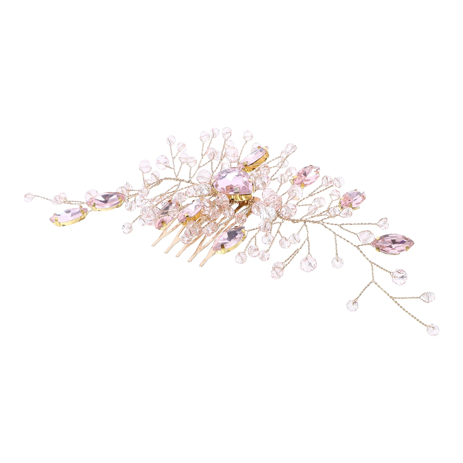 Elegant Rhinestone Comb Clip Sparkle Headpiece Bridesmaid Lightweight Comfortable Vintage Crystal Accessories For Brides Pink
Elegant Rhinestone Comb Clip Sparkle Headpiece Bridesmaid Lightweight Comfortable Vintage Crystal Accessories For Brides Pink