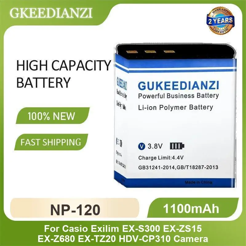 Battery For Casio EX Z30 Z40 Z50 Z55 Z57 Z400 Z750 Z850 FC100 FC150 FC160S P505 P600 P700 Camera Exilim EX-S300 EX-ZS15 EX-Z680
Battery For Casio EX Z30 Z40 Z50 Z55 Z57 Z400 Z750 Z850 FC100 FC150 FC160S P505 P600 P700 Camera Exilim EX-S300 EX-ZS15 EX-Z680