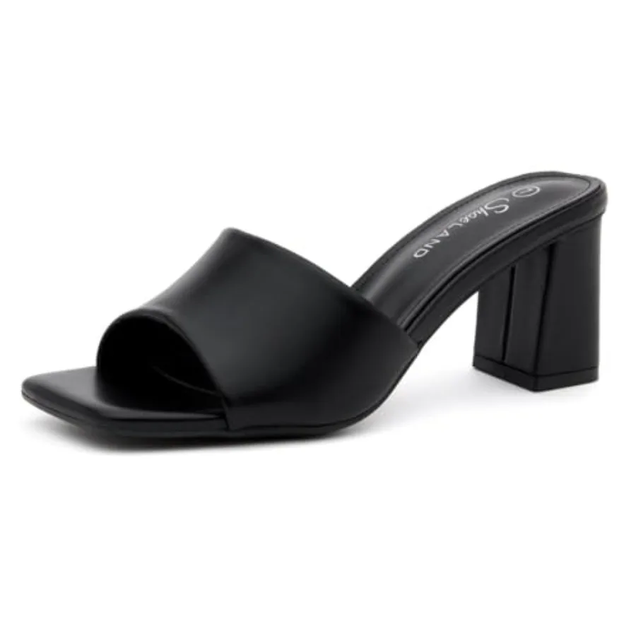 Shoe Land 3 Inch Block Heels for Women Square Open Toe Slip-On Heeled Mules Chunky Heel Dressy and Casual Sandals for Party, We
Shoe Land 3 Inch Block Heels for Women Square Open Toe Slip-On Heeled Mules Chunky Heel Dressy and Casual Sandals for Party, We
