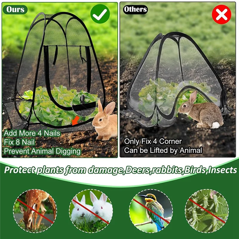 AA19 Mesh Plant Cover From Animals Plant Netting Guard Cover For Protect Flower Tomato
AA19 Mesh Plant Cover From Animals Plant Netting Guard Cover For Protect Flower Tomato