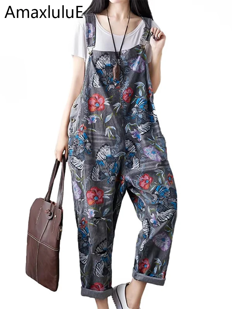 Amax luluE Korean New Fashion Style Summer Womens Vintage Printed Overalls Ladies Casual Denim Pants Female Punk Ripped Trousers
Amax luluE Korean New Fashion Style Summer Womens Vintage Printed Overalls Ladies Casual Denim Pants Female Punk Ripped Trousers