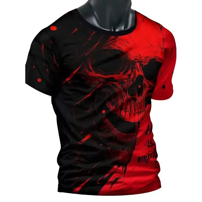 3D Horror Skull Print Men's T Shirt Casual Comfortable Round Neck Short Sleeve Tee Pullover T-shirt Top Street Fashion Clothing
3D Horror Skull Print Men's T Shirt Casual Comfortable Round Neck Short Sleeve Tee Pullover T-shirt Top Street Fashion Clothing