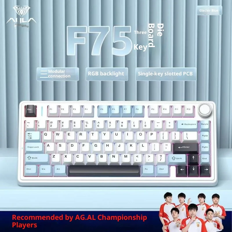 Hot Tarantula F75 Customized Three-Mode Mechanical Keyboard Wireless Bluetooth Office Game E-Sports Live Special Boys Girls Gift
Hot Tarantula F75 Customized Three-Mode Mechanical Keyboard Wireless Bluetooth Office Game E-Sports Live Special Boys Girls Gift