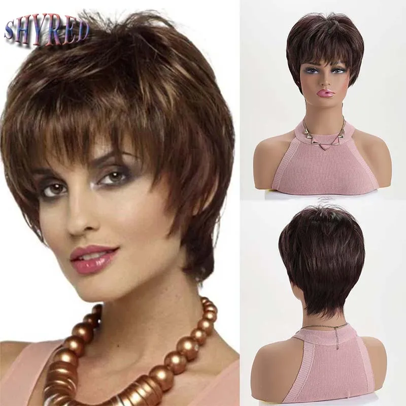 Synthetic Short Straight Wig for Women Wigs With Bangs Brown Wig Daily Use Heat Resistant Fiber
Synthetic Short Straight Wig for Women Wigs With Bangs Brown Wig Daily Use Heat Resistant Fiber