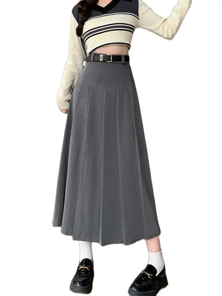 Autumn Knit Ruffles Skirts Women Fashion High Waist Patchwork Solid A Line Skirts Korean Elegant Preppy All-Match Pleated Skirts
Autumn Knit Ruffles Skirts Women Fashion High Waist Patchwork Solid A Line Skirts Korean Elegant Preppy All-Match Pleated Skirts
