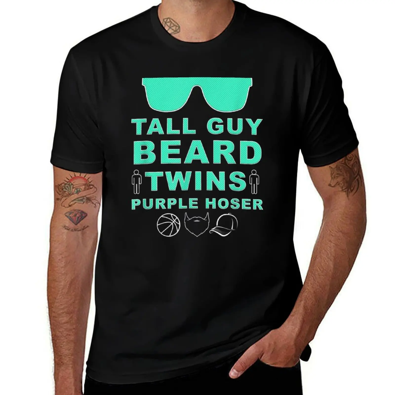 Perfect Dude Tall Guy Beard Twins Purple Hoser Dude T-Shirt Modern Style Print T-Shirt
Perfect Dude Tall Guy Beard Twins Purple Hoser Dude T-Shirt Modern Style Print T-Shirt