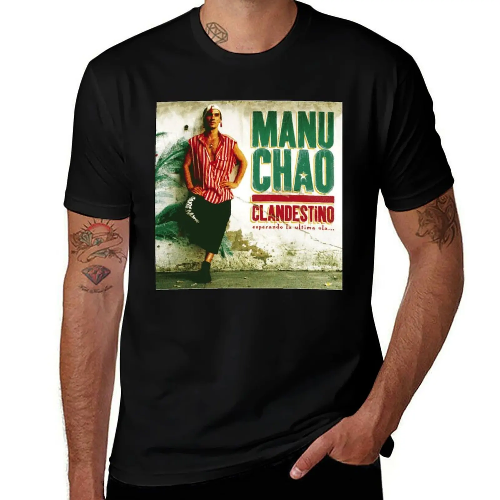 Manu Chao, Clandestino T-Shirt essential t shirt t shirts with prints T-Shirt
Manu Chao, Clandestino T-Shirt essential t shirt t shirts with prints T-Shirt