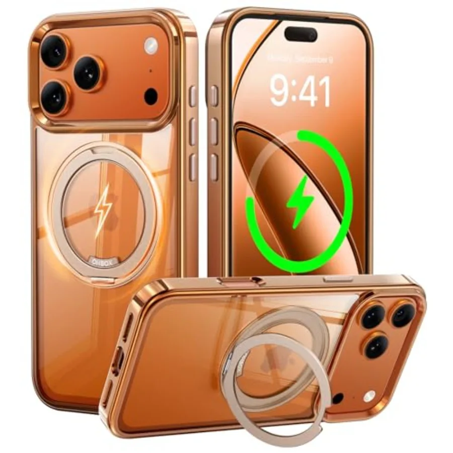 with Stand, Magnetic Compatible with MagSafe, Desert Titanium Cover Slim Translucent Polished Phone for 6.9
with Stand, Magnetic Compatible with MagSafe, Desert Titanium Cover Slim Translucent Polished Phone for 6.9