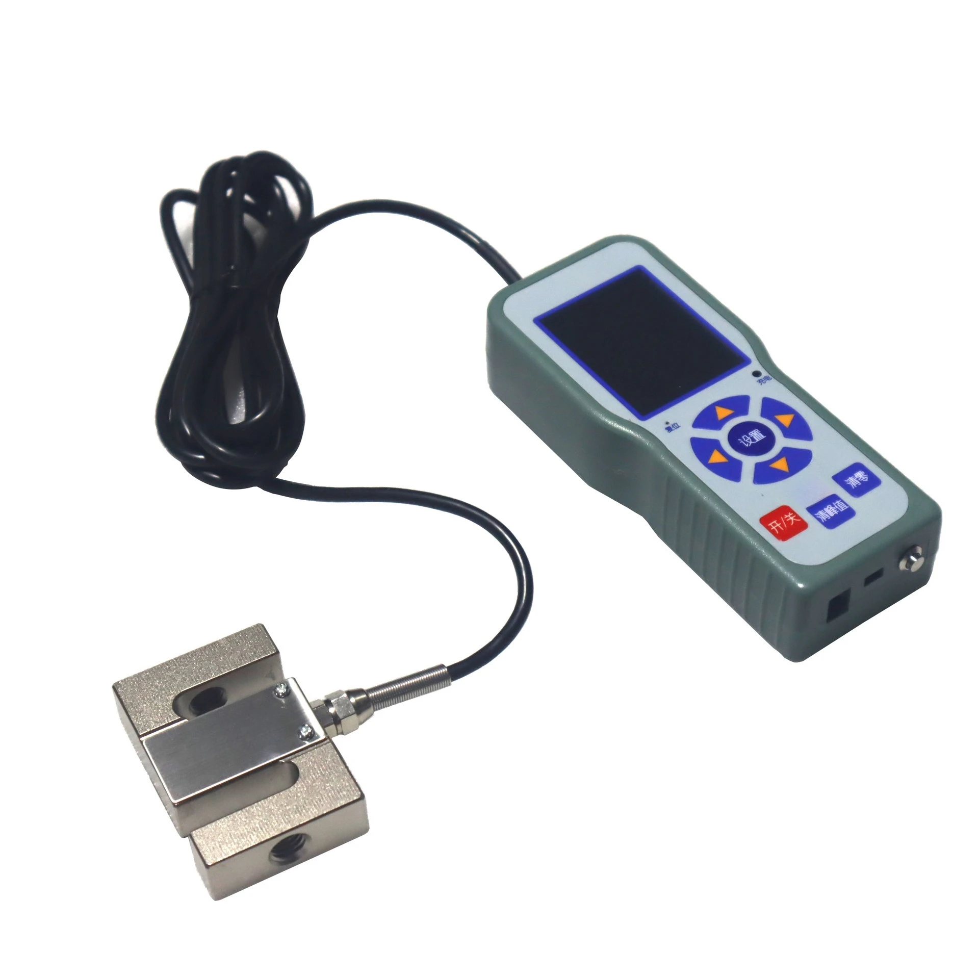 Remote control S-type digital tension gauge 10kN external S-type tension sensor
Remote control S-type digital tension gauge 10kN external S-type tension sensor
