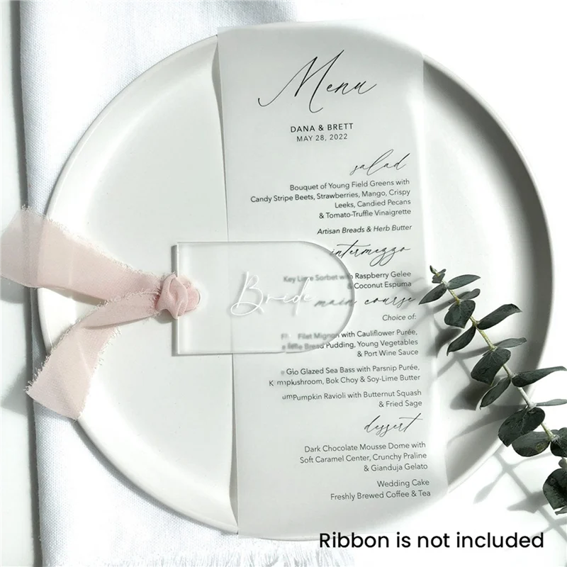 B50B-140PCS Frosted Acrylic Wedding Blank Place Card Clear Arch Gift Tag Name Plate Seating Chart DIY Mark Place For Party
B50B-140PCS Frosted Acrylic Wedding Blank Place Card Clear Arch Gift Tag Name Plate Seating Chart DIY Mark Place For Party